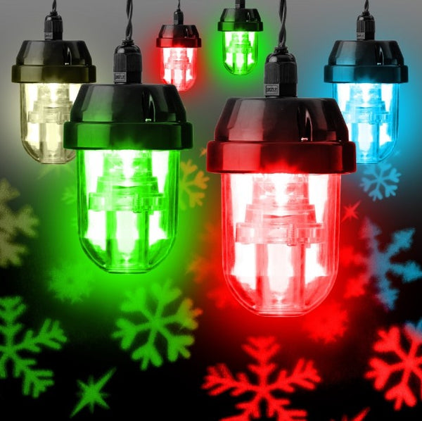 6 LED Snowflake Projector Lights - Indoor or Outdoor - LED Spares