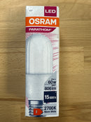 Osram Parathom Retrofit Classic LED E27 Stick Frosted 8W 806lm 827 Warm White - LED Spares