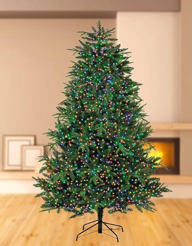 750 LED Multi-Action Treebrights With Timer Christmas Lights White or Multi-Coloured 18.7M - LED Spares