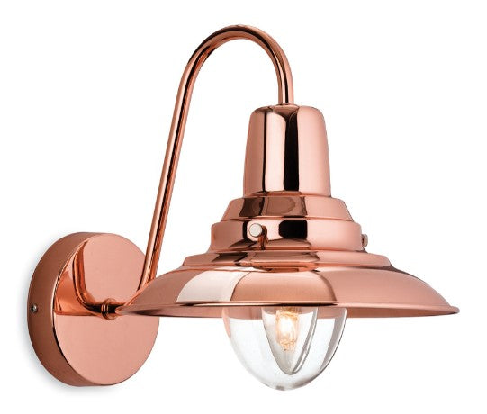 Firstlight 8686CP Fisherman Wall Light - Copper with Clear Glass - LED Spares