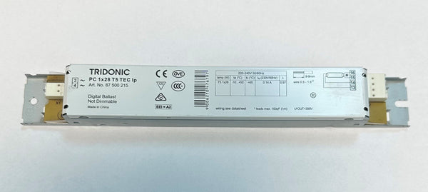 Tridonic 87500215 PC 1x28 T5 TEC lp - LED Spares