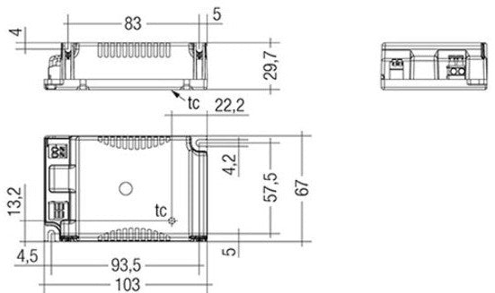 Tridonic 87500560 LC 40W 900mA fixC C SNC - LED Spares