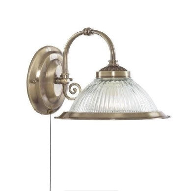 Searchlight American Diner Wall Light Antique Brass - 9341-1 - LED Spares