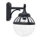 Black Neoclassic Top Fix Suspended Globe Wall Light