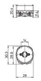 FLH/T8-TR Push On Lampholder for T8 Fluorescent Linear Lamps - LED Spares