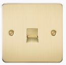 Knightsbridge FP7300BB Flat Plate Telephone Master Socket - Brushed Brass - LED Spares