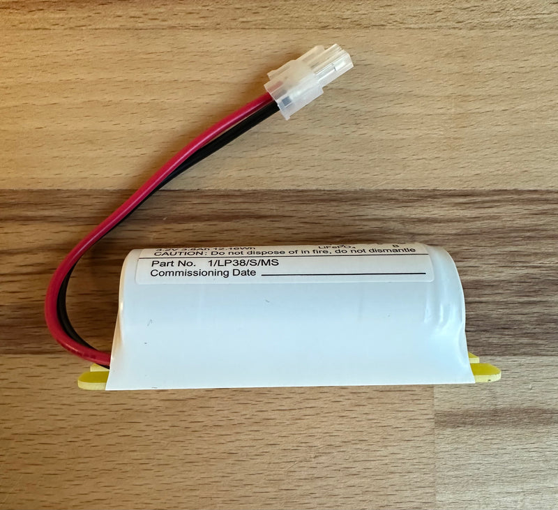 Liteplan 1/LP38/S/MS 3.2V 3.8Ah LiFePO4 Battery in a Stick Formation With Mounting Plate and Molex Socket - LED Spares