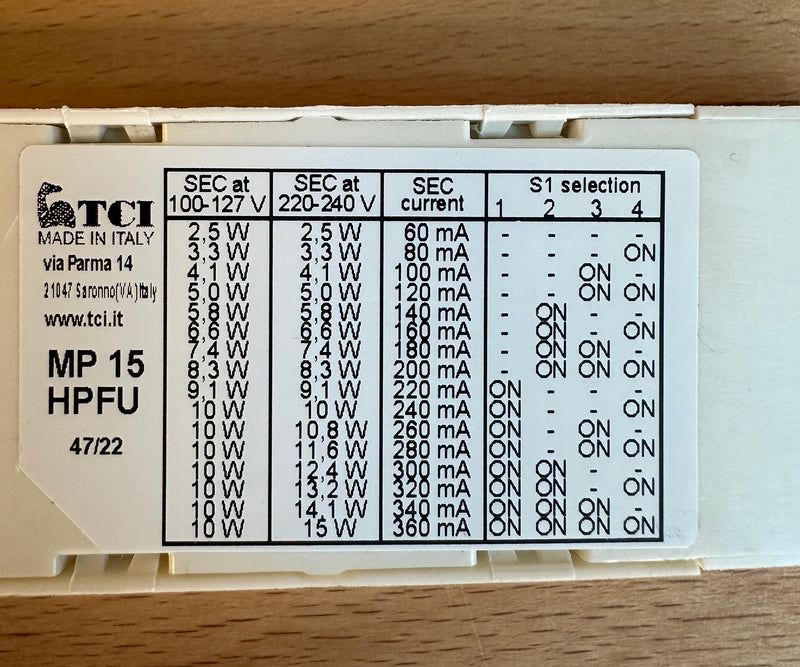 TCI 127710 MP 15 HPFU Direct current electronic LED Diver - LED Spares