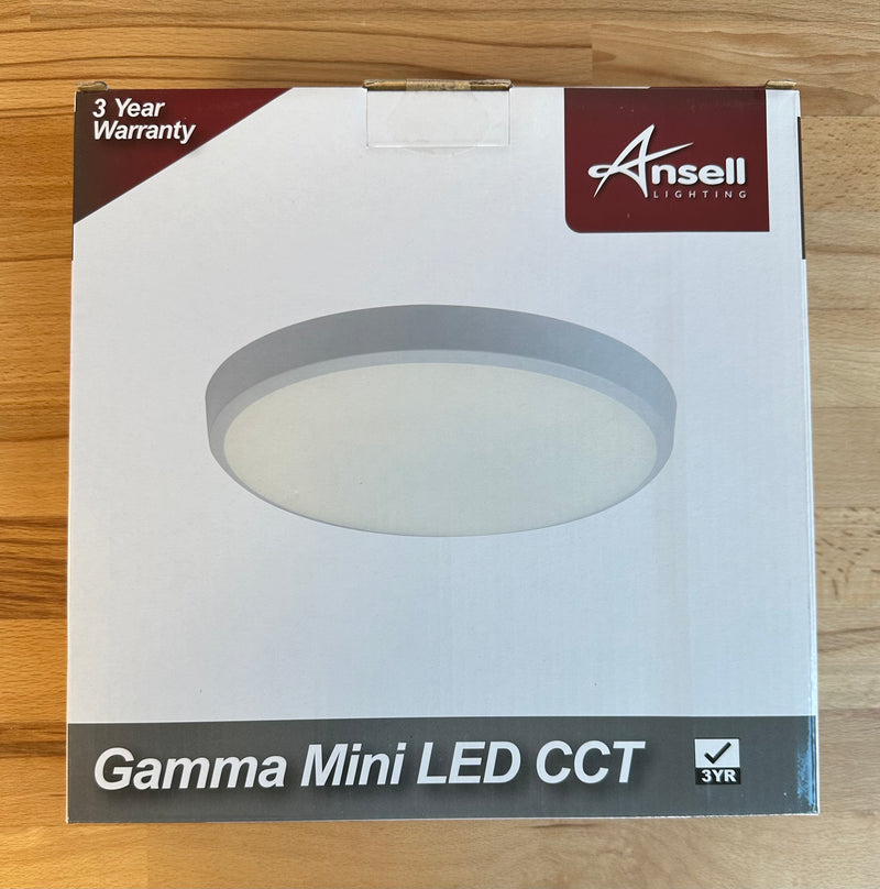 Ansell AGAMLED/CCT/M3 Gamma Mini CCT Emergency White 10W LED Wall/Ceiling Light - LED Spares