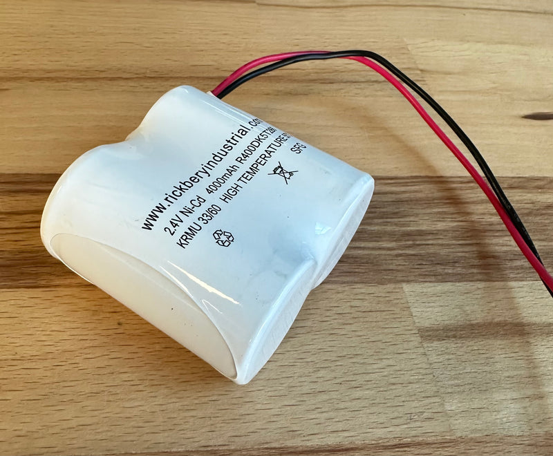 BSS2D-55 2.4V 4AH NICD SIDE BY SIDE BATTERY - LED Spares