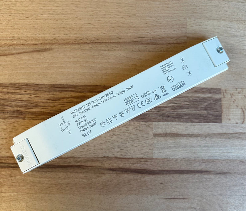 Osram ELEMENT 120/220-240/24 G2 120W 24V Constant Voltage Non Dimmable LED Driver - LED Spares