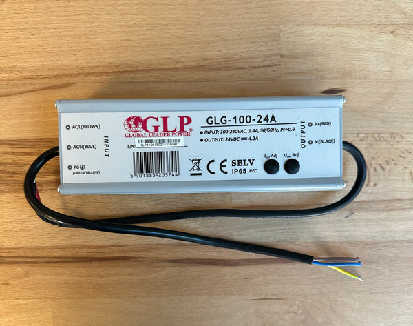 GLP GLG-100-24A 100W 12-24V 2.2-4.2A IP65 ADJ Output LED Driver - LED Spares