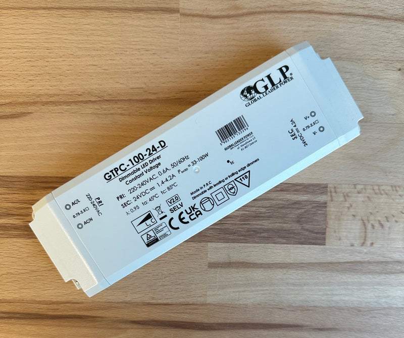 GTPC-100-24-D 100W 24V 1.4-4.2A Triac Dimmable LED Driver - LED Spares