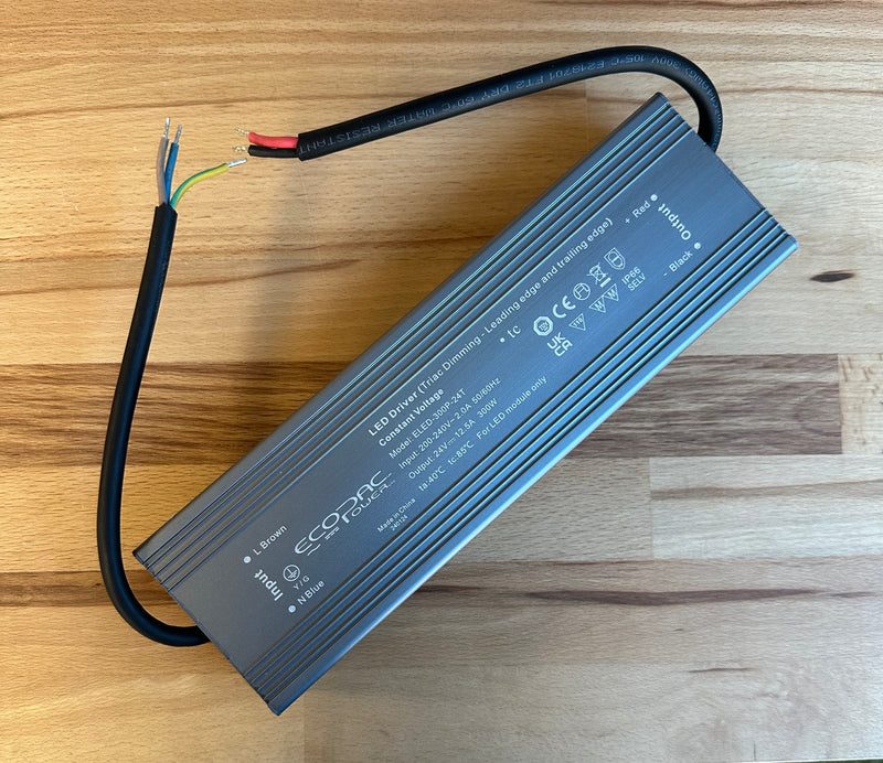 Ecopac ELED-300P-24T 300W 24V IP66 Triac Dimmable LED Driver - LED Spares