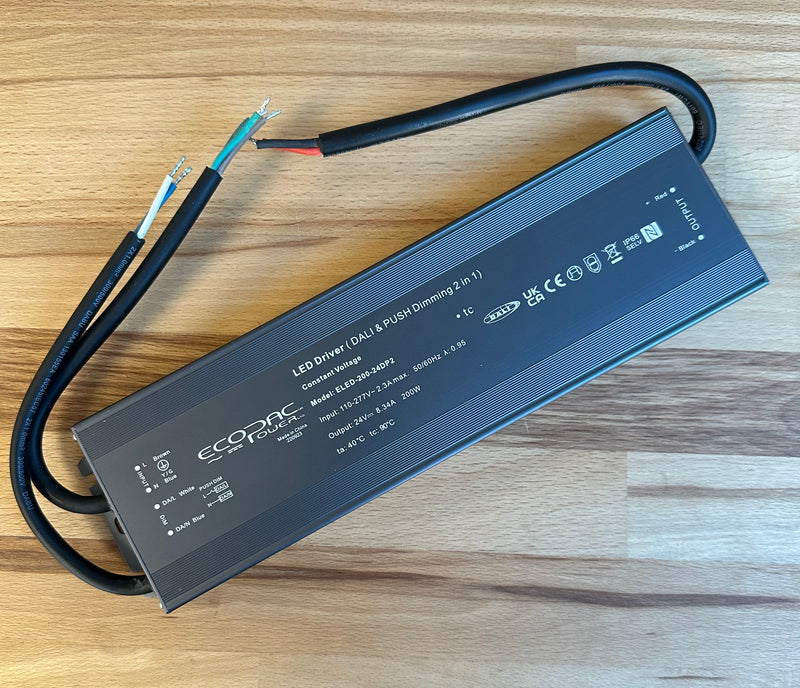 Ecopac ELED-200-24DP2 24V 200W DALI Dimming LED Driver - LED Spares