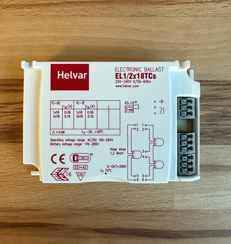 Helvar EL1/2x18TCs - LED Spares