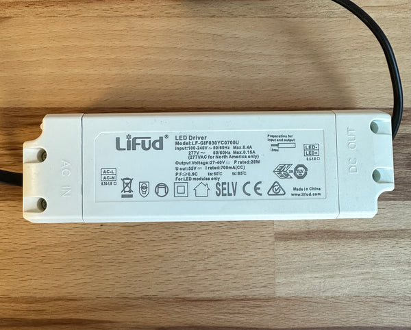 Lifud LF-GIF030YC0700H 30W 700mA LED Driver 27-40V - LED Drivers