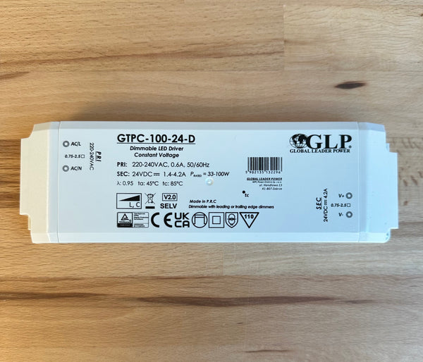 GTPC-100-24-D 100W 24V 1.4-4.2A Triac Dimmable LED Driver - LED Spares