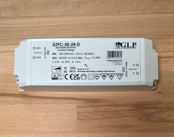 GTPC-50-12-D 50W 12V 0-4.16A Triac Dimmable LED Driver - LED Spares