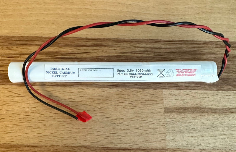 BST3-AA-1050MA-NICD 3.6V 1050mAh Stick Battery C/W Flying Leads