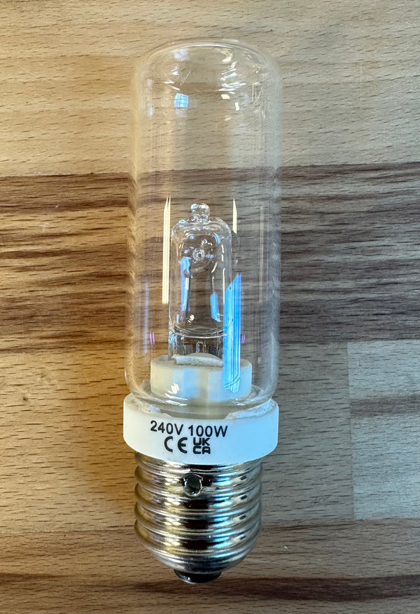 M182-CA- 240V 100W E27 Single Ended Clear Halogen Bulb - Casell - LED Spares