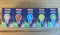 Pack of 10 X 18W ES (E27) GLS Coloured Light Bulbs - 3704ASS