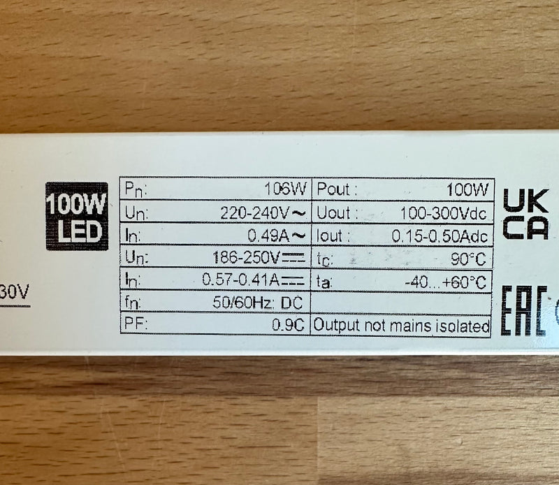 Philips 929001506606 Xitanium 100W 0.15-0.5A 300V iXt 230V - LED Spares