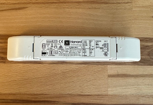 Harvard Cool LED CL350A-240-C 250mA 1-0V Dimmable LED Driver - LED Spares