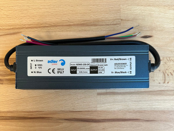 ADLER ADWS-150-24 24V/6.25A 150W IP67 LED Power Supply - LED Spares