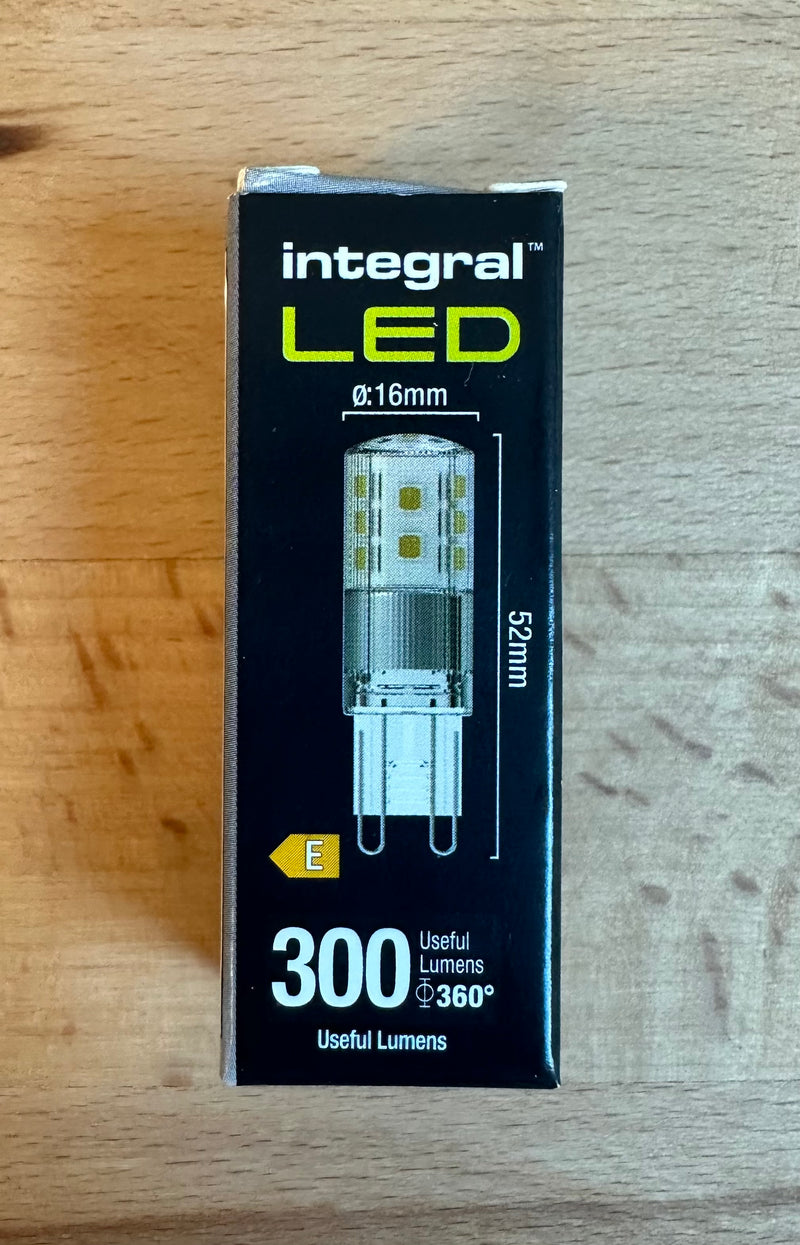 Integral G9 300lm 2.7W 4000K Dimmable LED Bulb - LED Spares