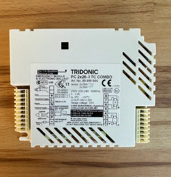 Tridonic 89899984 PC 2X26-3 TC COMBO - LED Spares