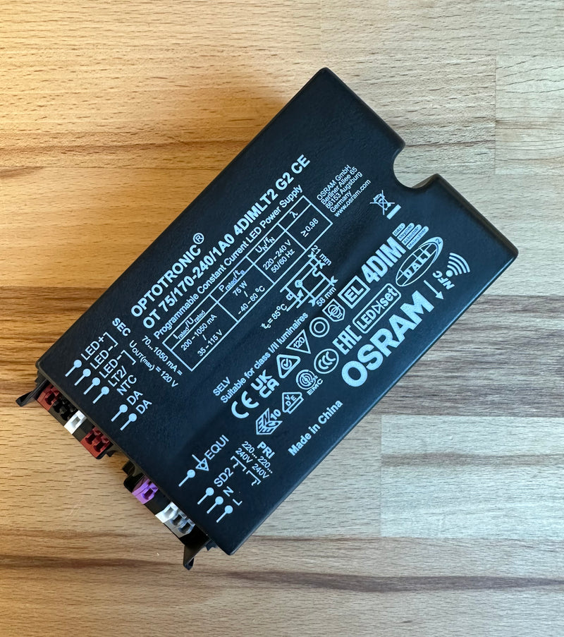 Osram OPTOTRONIC OT 75/170-240/1A0 4DIMLT2 G2 CE 75W 70-1050mA LED Driver - LED Spares