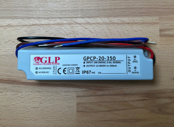 GLP GPCP-20-230 16.8W 350mA 12-48V IP67 LED Power Supply - LED Spares