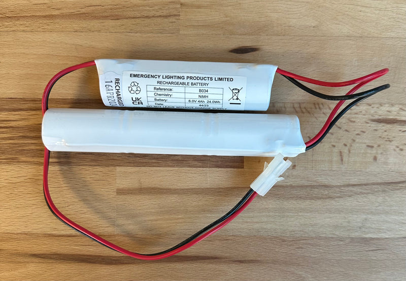 ELP B034 NiMH 3+2 C Cell 6V 4Ah Battery With Leads -LED Spares