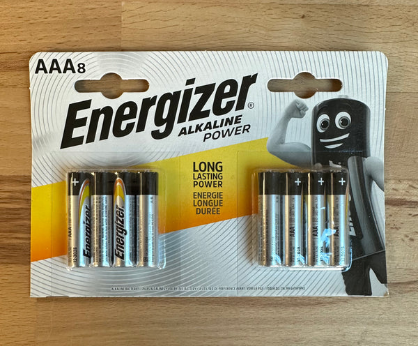Energizer AAA Alkaline Power - Pack of 8 - S9338 - LED Spares