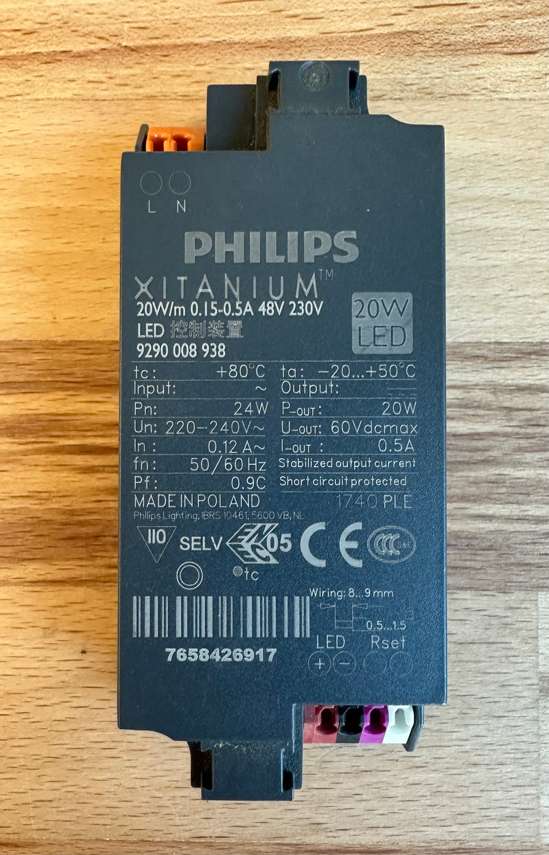 Philips 929000893806 Xitanium 20W/m 0.15-0.5A 48V 230V - LED Spares