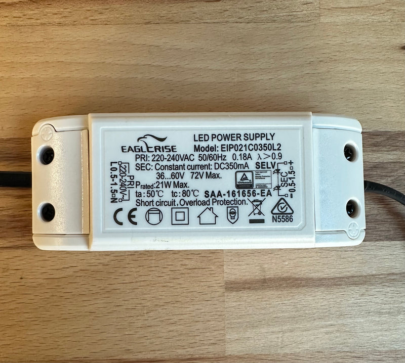 Eaglerise EIP021C0350L2 21W 350mA LED Driver 36-60V - LED Spares