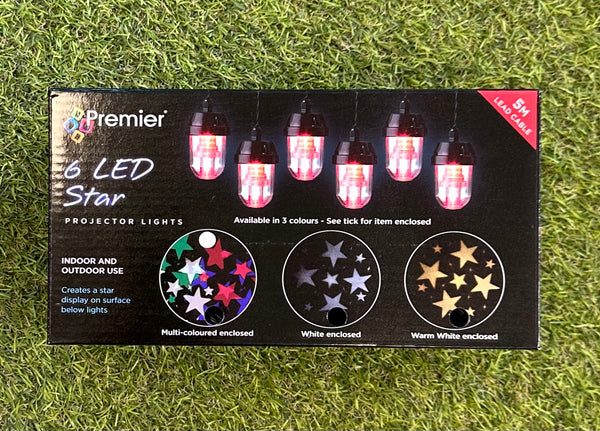 6 LED Star Projector Lights - Indoor or Outdoor - LED Spares