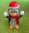 36cm Acrylic Christmas Penguin - Outdoor/Indoor 30 LED Battery Operated - Timer - Red - LED Spares