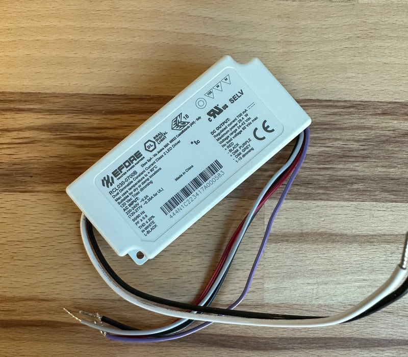 EFORE - ROAL - RCL030-0700B Triac or 0-10V 29.4W 700mA Dimmable LED Driver - LED Spares