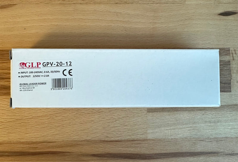 GLP GPV-20-12 24W 12V/2A IP67 LED Power Supply - LED Spares