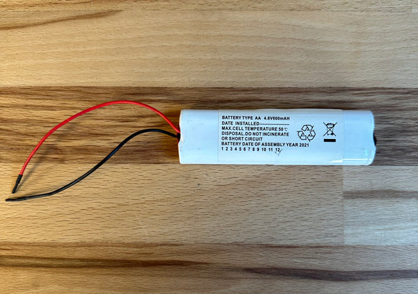 Eterna EB9 Ni-Cd 4.8V 600mAh Side By Side Battery - LED Spares