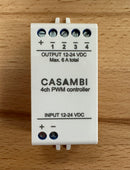 Casambi CBU-PWM4 Bluetooth 4 Channel Constant Voltage LED Dimmer - LED Spares