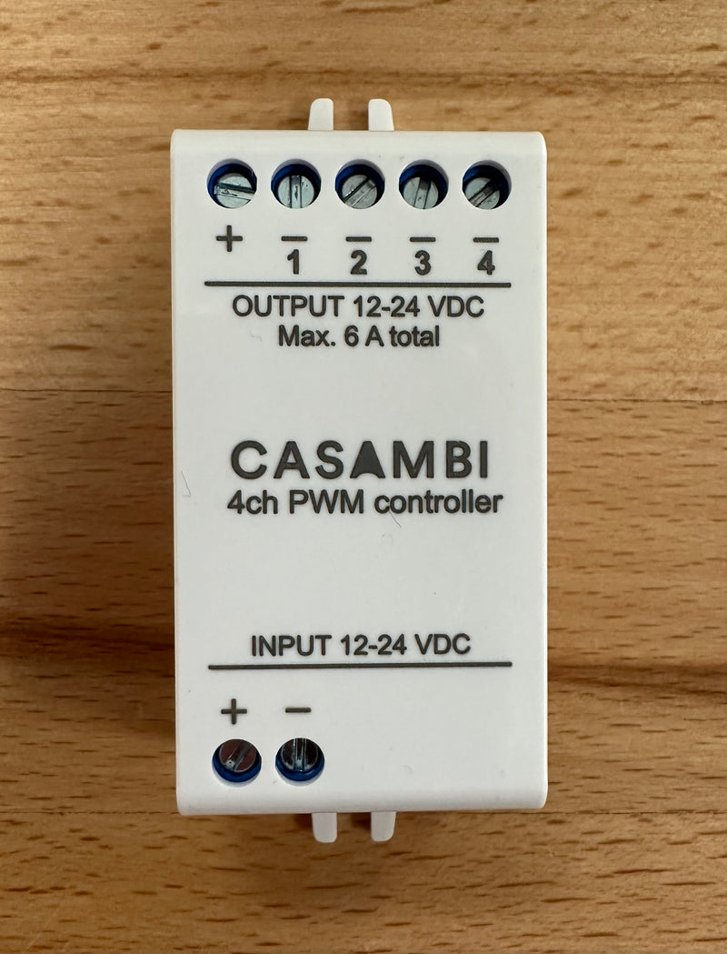 Casambi CBU-PWM4 Bluetooth 4 Channel Constant Voltage LED Dimmer - LED Spares