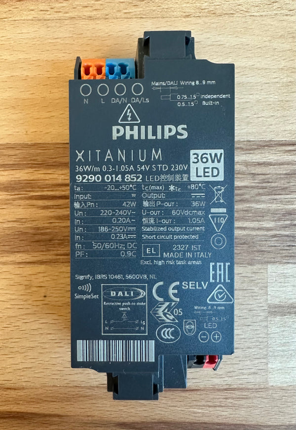 Philips 929001485206 Xitanium 36W/m 0.3-1.05A 54V S TD 230V - LED Spares