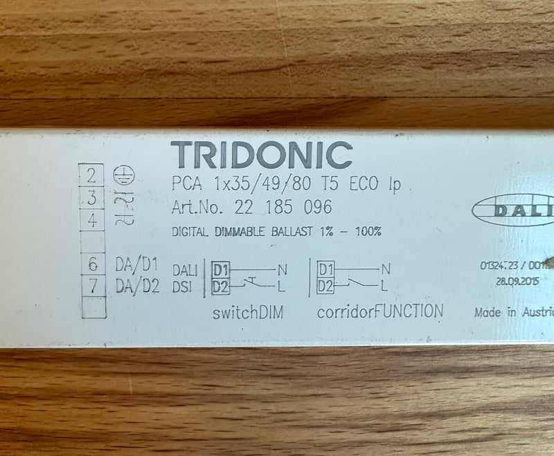 Tridonic 22185096 PCA 1x35/49/80 T5 ECO lp xitec II - LED Spares