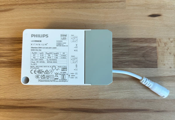 Philips 929001423480 Xitanium 59W 1.3/1.4A 42V I 230V - LED Spares