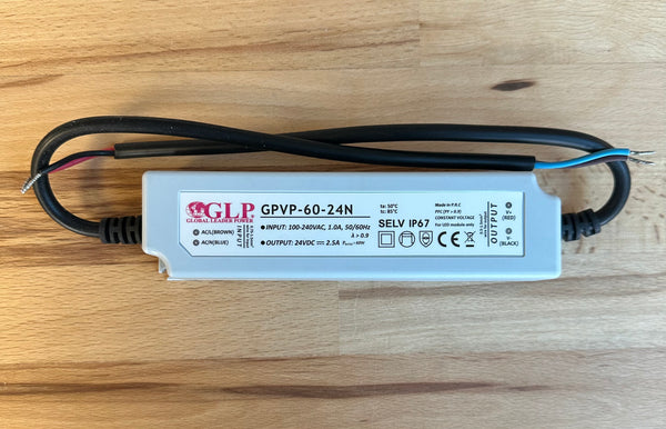 GLP GPVP-60-24N 60W 24V/2.5A CV IP67 LED Power Supply - LED Spares