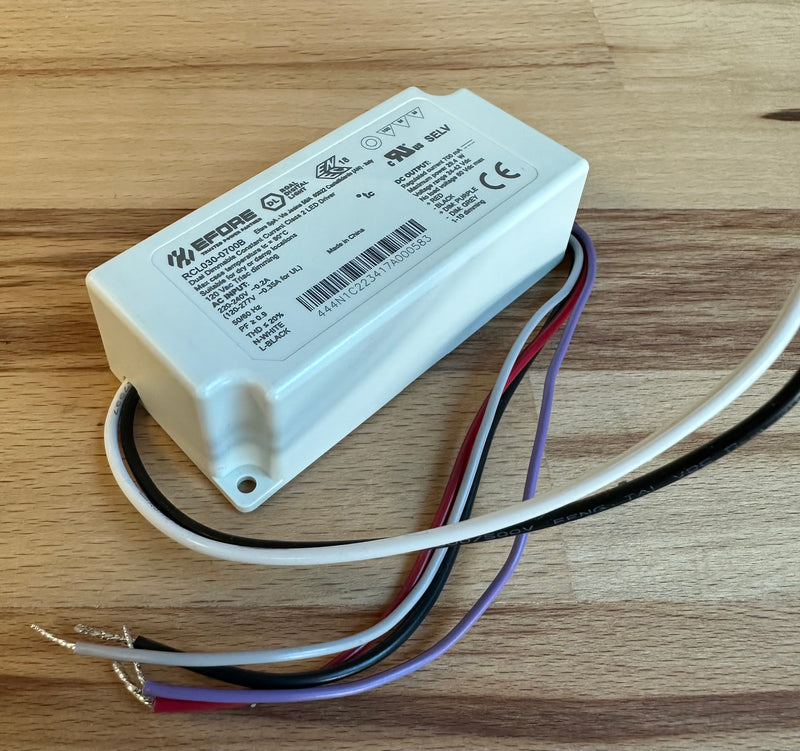 EFORE - ROAL - RCL030-0700B Triac or 0-10V 29.4W 700mA Dimmable LED Driver - LED Spares