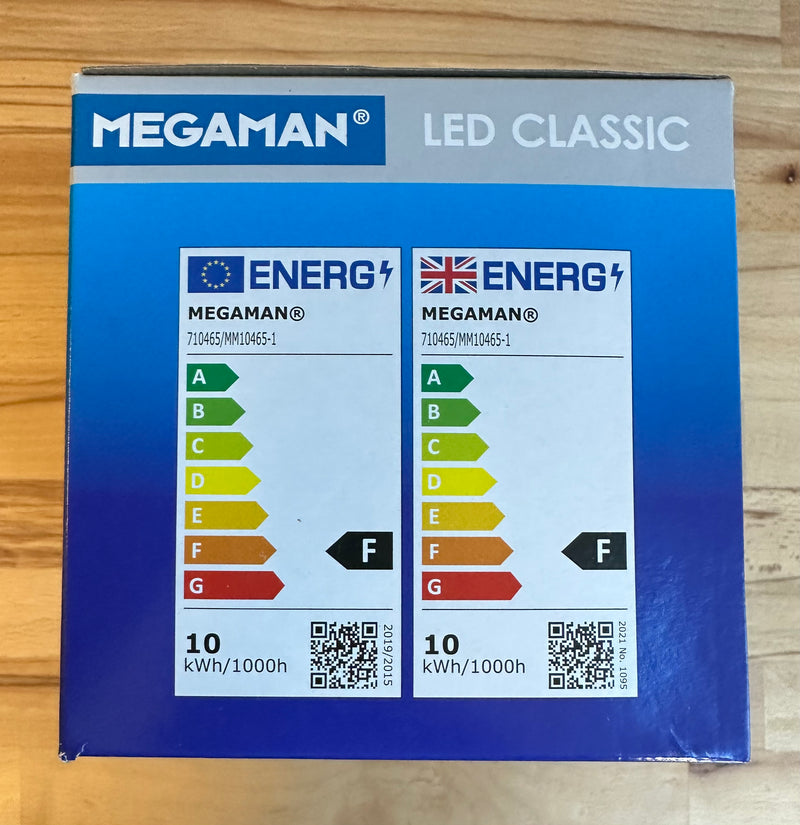 Megaman 9.6W Classic Lamp B22 4000K - 10 Pack - 710465E